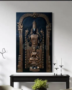 5x3 Feet Tirupati Balaji With Goddess Lakshmi 3D Wall Art Relief Mural(Copy Of Tirupati 5x3 Feet Balaji With Goddess Lakshmi 3d Wall Art Relief Mural) 26 5x3 Feet Tirupati Balaji With Goddess Lakshmi 3D Wall Art Relief Mural(Copy Of Tirupati 5x3 Feet Balaji With Goddess Lakshmi 3d Wall Art Relief Mural) -Artociti Sale Store 5x3 feet tirupati balaji with goddess lakshmi 3d wall art relief mural 328