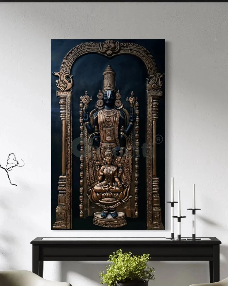 5x3 Feet Tirupati Balaji With Goddess Lakshmi 3D Wall Art Relief Mural(Copy Of Tirupati 5x3 Feet Balaji With Goddess Lakshmi 3d Wall Art Relief Mural) 12 5x3 Feet Tirupati Balaji With Goddess Lakshmi 3D Wall Art Relief Mural(Copy Of Tirupati 5x3 Feet Balaji With Goddess Lakshmi 3d Wall Art Relief Mural) - Image 10