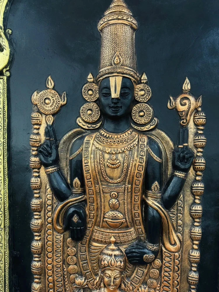 5x3 Feet Tirupati Balaji With Goddess Lakshmi 3D Wall Art Relief Mural(Copy Of Tirupati 5x3 Feet Balaji With Goddess Lakshmi 3d Wall Art Relief Mural) 8 5x3 Feet Tirupati Balaji With Goddess Lakshmi 3D Wall Art Relief Mural(Copy Of Tirupati 5x3 Feet Balaji With Goddess Lakshmi 3d Wall Art Relief Mural) - Image 6