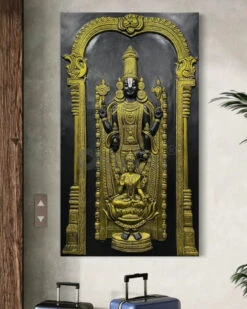 5x3 Feet Tirupati Balaji With Goddess Lakshmi 3D Wall Art Relief Mural(Copy Of Tirupati 5x3 Feet Balaji With Goddess Lakshmi 3d Wall Art Relief Mural) 29 5x3 Feet Tirupati Balaji With Goddess Lakshmi 3D Wall Art Relief Mural(Copy Of Tirupati 5x3 Feet Balaji With Goddess Lakshmi 3d Wall Art Relief Mural) -Artociti Sale Store 5x3 feet tirupati balaji with goddess lakshmi 3d wall art relief mural 411
