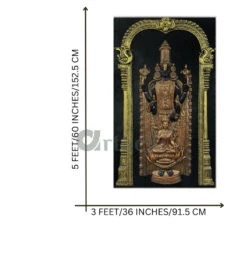 5x3 Feet Tirupati Balaji With Goddess Lakshmi 3D Wall Art Relief Mural(Copy Of Tirupati 5x3 Feet Balaji With Goddess Lakshmi 3d Wall Art Relief Mural) 20 5x3 Feet Tirupati Balaji With Goddess Lakshmi 3D Wall Art Relief Mural(Copy Of Tirupati 5x3 Feet Balaji With Goddess Lakshmi 3d Wall Art Relief Mural) -Artociti Sale Store 5x3 feet tirupati balaji with goddess lakshmi 3d wall art relief mural 456