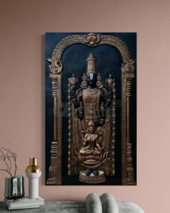 5x3 Feet Tirupati Balaji With Goddess Lakshmi 3D Wall Art Relief Mural(Copy Of Tirupati 5x3 Feet Balaji With Goddess Lakshmi 3d Wall Art Relief Mural) 28 5x3 Feet Tirupati Balaji With Goddess Lakshmi 3D Wall Art Relief Mural(Copy Of Tirupati 5x3 Feet Balaji With Goddess Lakshmi 3d Wall Art Relief Mural) -Artociti Sale Store 5x3 feet tirupati balaji with goddess lakshmi 3d wall art relief mural 817