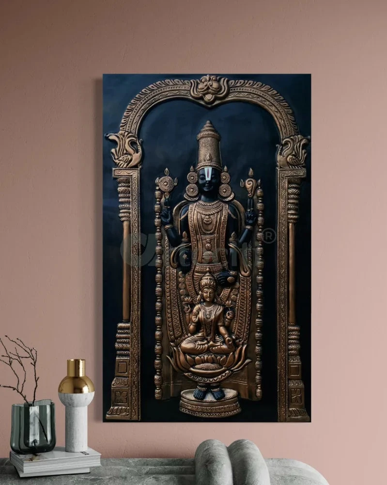 5x3 Feet Tirupati Balaji With Goddess Lakshmi 3D Wall Art Relief Mural(Copy Of Tirupati 5x3 Feet Balaji With Goddess Lakshmi 3d Wall Art Relief Mural) 14 5x3 Feet Tirupati Balaji With Goddess Lakshmi 3D Wall Art Relief Mural(Copy Of Tirupati 5x3 Feet Balaji With Goddess Lakshmi 3d Wall Art Relief Mural) - Image 12