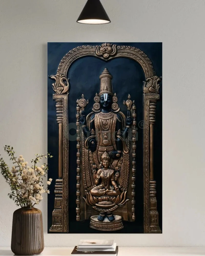 5x3 Feet Tirupati Balaji With Goddess Lakshmi 3D Wall Art Relief Mural(Copy Of Tirupati 5x3 Feet Balaji With Goddess Lakshmi 3d Wall Art Relief Mural) 13 5x3 Feet Tirupati Balaji With Goddess Lakshmi 3D Wall Art Relief Mural(Copy Of Tirupati 5x3 Feet Balaji With Goddess Lakshmi 3d Wall Art Relief Mural) - Image 11