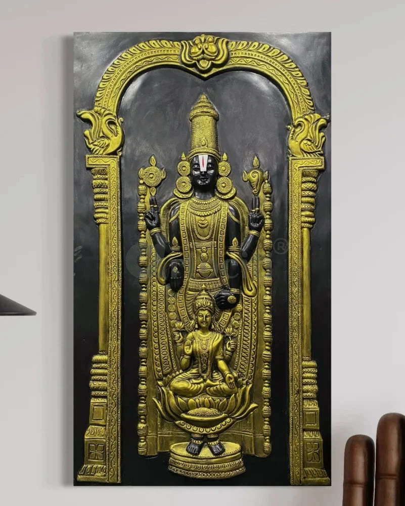 5x3 Feet Tirupati Balaji With Goddess Lakshmi 3D Wall Art Relief Mural(Copy Of Tirupati 5x3 Feet Balaji With Goddess Lakshmi 3d Wall Art Relief Mural) 16 5x3 Feet Tirupati Balaji With Goddess Lakshmi 3D Wall Art Relief Mural(Copy Of Tirupati 5x3 Feet Balaji With Goddess Lakshmi 3d Wall Art Relief Mural) - Image 14