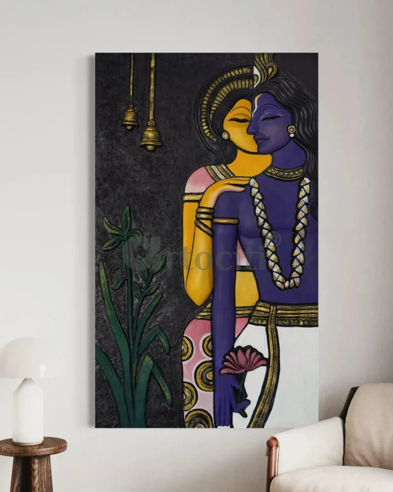 5x3 Ft Abstract Radha Krishna 3D Relief Mural Wall Art(5x3 Feet Abstract Radha Krishna 3d Elevation Sculpture Relief Mural Wall Art Ready To Hang) 13 5x3 Ft Abstract Radha Krishna 3D Relief Mural Wall Art(5x3 Feet Abstract Radha Krishna 3d Elevation Sculpture Relief Mural Wall Art Ready To Hang) - Image 11