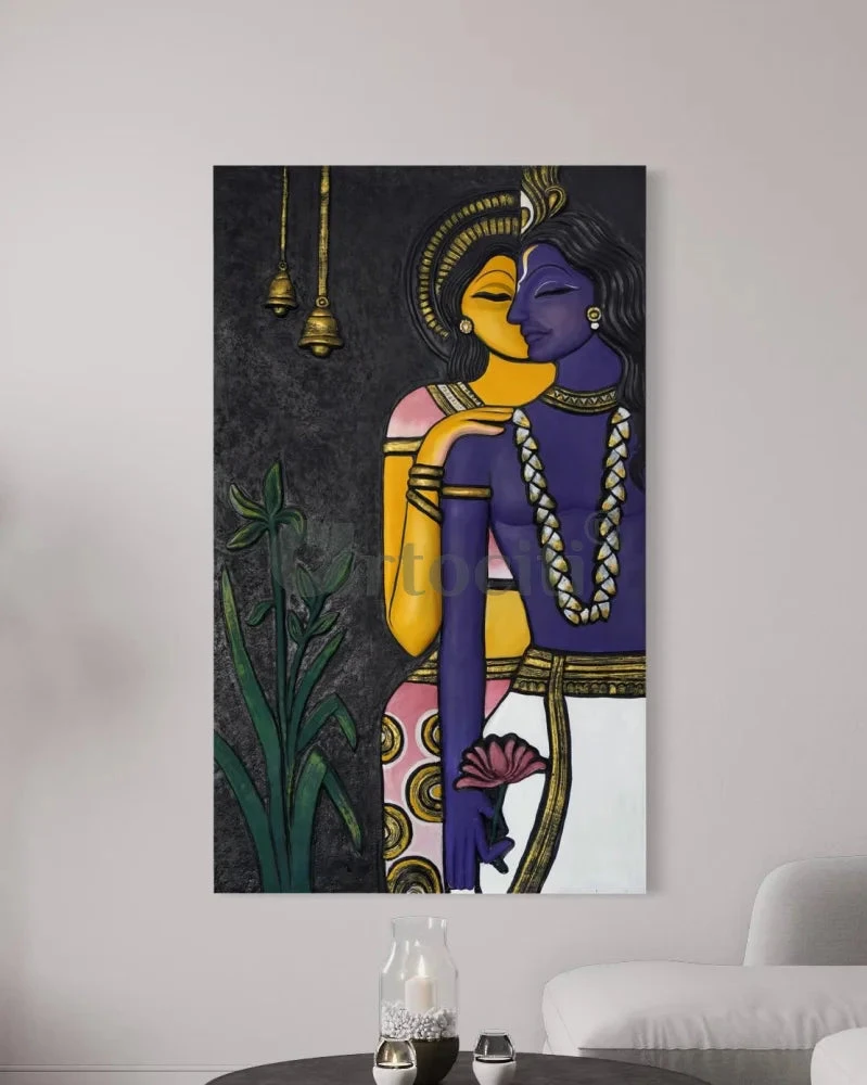 5x3 Ft Abstract Radha Krishna 3D Relief Mural Wall Art(5x3 Feet Abstract Radha Krishna 3d Elevation Sculpture Relief Mural Wall Art Ready To Hang) 11 5x3 Ft Abstract Radha Krishna 3D Relief Mural Wall Art(5x3 Feet Abstract Radha Krishna 3d Elevation Sculpture Relief Mural Wall Art Ready To Hang) - Image 9