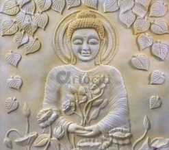 5x4.5 Feet Large Size 3D Buddha With Chakra Relief Mural Wall Art(5x4 Feet 3d Buddha Relief Mural) -Artociti Sale Store 5x4 5 feet large size 3d buddha with chakra relief mural wall art decor 884
