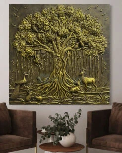 5X5 Feet Sacred Banyan Tree Of Life 3D Nature Relief Murals Wall Art(5x5 Feet Sacred Banyan Tree Nature 3d Relief Murals Wall Art) 20 5X5 Feet Sacred Banyan Tree Of Life 3D Nature Relief Murals Wall Art(5x5 Feet Sacred Banyan Tree Nature 3d Relief Murals Wall Art) -Artociti Sale Store 5x5 feet sacred banyan tree of life 3d nature relief murals wall art 236