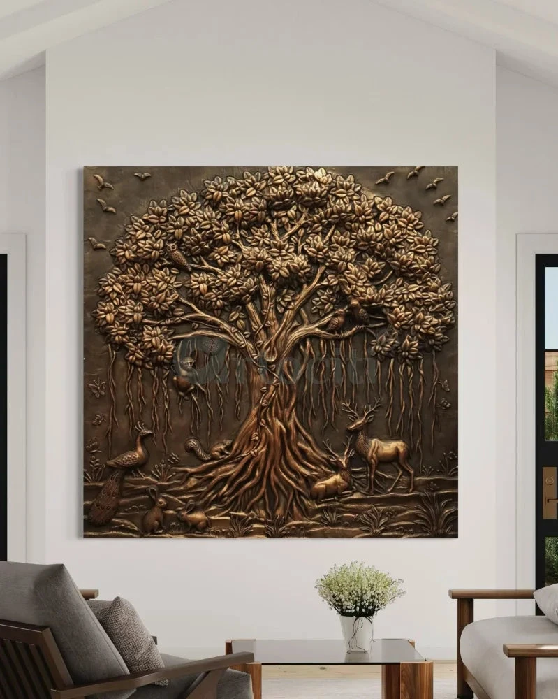 5X5 Feet Sacred Banyan Tree Of Life 3D Nature Relief Murals Wall Art(5x5 Feet Sacred Banyan Tree Nature 3d Relief Murals Wall Art) 4 5X5 Feet Sacred Banyan Tree Of Life 3D Nature Relief Murals Wall Art(5x5 Feet Sacred Banyan Tree Nature 3d Relief Murals Wall Art) - Image 3