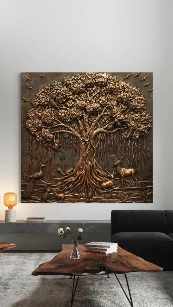 5X5 Feet Sacred Banyan Tree Of Life 3D Nature Relief Murals Wall Art(5x5 Feet Sacred Banyan Tree Nature 3d Relief Murals Wall Art) 5 5X5 Feet Sacred Banyan Tree Of Life 3D Nature Relief Murals Wall Art(5x5 Feet Sacred Banyan Tree Nature 3d Relief Murals Wall Art) - Image 4