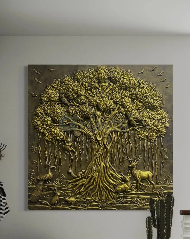 5X5 Feet Sacred Banyan Tree Of Life 3D Nature Relief Murals Wall Art(5x5 Feet Sacred Banyan Tree Nature 3d Relief Murals Wall Art) 8 5X5 Feet Sacred Banyan Tree Of Life 3D Nature Relief Murals Wall Art(5x5 Feet Sacred Banyan Tree Nature 3d Relief Murals Wall Art) - Image 7