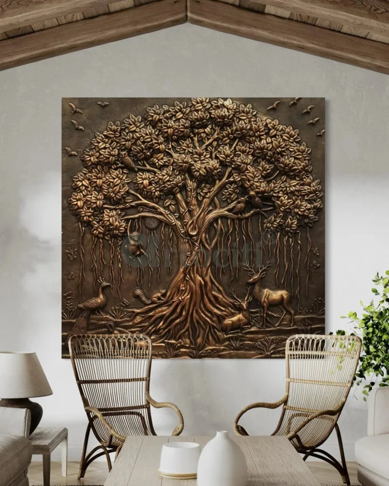 5X5 Feet Sacred Banyan Tree Of Life 3D Nature Relief Murals Wall Art(5x5 Feet Sacred Banyan Tree Nature 3d Relief Murals Wall Art) 2 5X5 Feet Sacred Banyan Tree Of Life 3D Nature Relief Murals Wall Art(5x5 Feet Sacred Banyan Tree Nature 3d Relief Murals Wall Art)