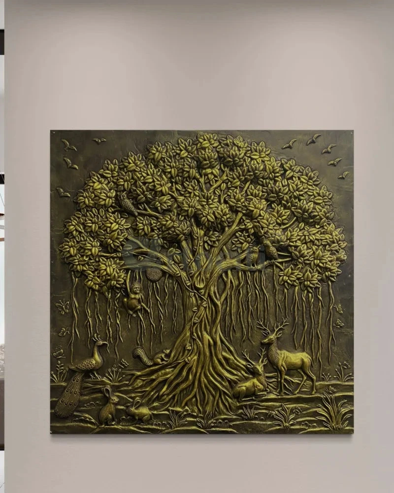 5X5 Feet Sacred Banyan Tree Of Life 3D Nature Relief Murals Wall Art(5x5 Feet Sacred Banyan Tree Nature 3d Relief Murals Wall Art) 10 5X5 Feet Sacred Banyan Tree Of Life 3D Nature Relief Murals Wall Art(5x5 Feet Sacred Banyan Tree Nature 3d Relief Murals Wall Art) - Image 9