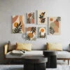 6-Piece Abstract Boho Canvas Art Set(Boho Vibes 6 Piece Abstract Boho Canvas Art Set Premium Polycotton Vibrant Modern) 1 6-Piece Abstract Boho Canvas Art Set(Boho Vibes 6 Piece Abstract Boho Canvas Art Set Premium Polycotton Vibrant Modern) -Artociti Sale Store 6 piece abstract boho canvas art set 399