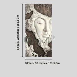 6X3 Feet Modern Abstract Face 3D Relief Mural Wall Art | Ready To Hang(6x3 Feet Modern Abstract Face 3d Relief Mural Wall Art Ready To Hang) 11 6X3 Feet Modern Abstract Face 3D Relief Mural Wall Art | Ready To Hang(6x3 Feet Modern Abstract Face 3d Relief Mural Wall Art Ready To Hang) -Artociti Sale Store 6x3 feet modern abstract face 3d relief mural wall art ready to hang multi 458