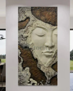6X3 Feet Modern Abstract Face 3D Relief Mural Wall Art | Ready To Hang(6x3 Feet Modern Abstract Face 3d Relief Mural Wall Art Ready To Hang) 9 6X3 Feet Modern Abstract Face 3D Relief Mural Wall Art | Ready To Hang(6x3 Feet Modern Abstract Face 3d Relief Mural Wall Art Ready To Hang) -Artociti Sale Store 6x3 feet modern abstract face 3d relief mural wall art ready to hang multi 908