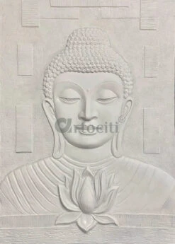 7x5 Feet Large Size Calm And Peaceful 3D Buddha With Lotus(7x 5 Feet Large Size Calm And Peaceful 3d Buddha With Lotus) -Artociti Sale Store 7x5 feet large size calm and peaceful 3d buddha with lotus 203