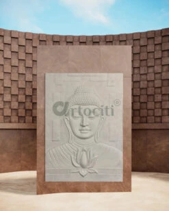 7x5 Feet Large Size Calm And Peaceful 3D Buddha With Lotus(7x 5 Feet Large Size Calm And Peaceful 3d Buddha With Lotus) -Artociti Sale Store 7x5 feet large size calm and peaceful 3d buddha with lotus 327