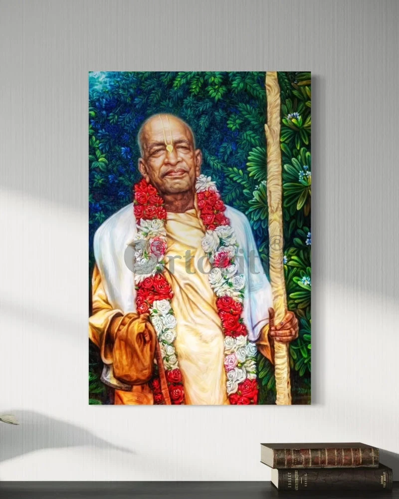 A.C. Bhaktivedanta Swami Prabhupada Indian Ethnic Canvas Giclee Print(A C Bhaktivedanta Swami Prabhupada The Servant Of Krishna Spiritual Guru Canvas Giclee Print Indian Ethnic) 4 A.C. Bhaktivedanta Swami Prabhupada Indian Ethnic Canvas Giclee Print(A C Bhaktivedanta Swami Prabhupada The Servant Of Krishna Spiritual Guru Canvas Giclee Print Indian Ethnic) - Image 2
