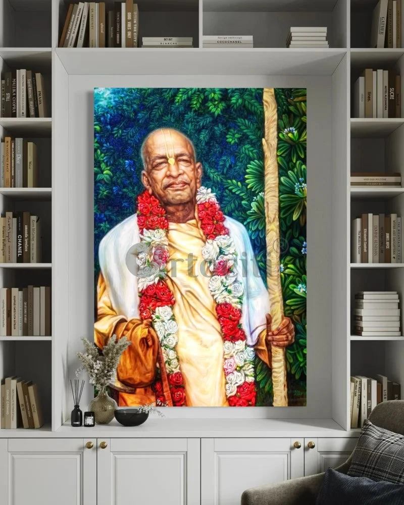 A.C. Bhaktivedanta Swami Prabhupada Indian Ethnic Canvas Giclee Print(A C Bhaktivedanta Swami Prabhupada The Servant Of Krishna Spiritual Guru Canvas Giclee Print Indian Ethnic) 5 A.C. Bhaktivedanta Swami Prabhupada Indian Ethnic Canvas Giclee Print(A C Bhaktivedanta Swami Prabhupada The Servant Of Krishna Spiritual Guru Canvas Giclee Print Indian Ethnic) - Image 3