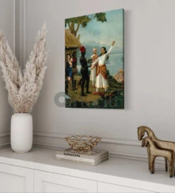 A Royal Sage Tells The Father Of The Fishergirl Of Their Marriage By Raja Ravi Varma Famous Canvas Painting(A Royal Sage Tells The Father Of The Fishergirl Of Their Marriage By Raja Ravi Varma Famous Canvas Painting) -Artociti Sale Store a royal sage tells the father of fishergirl their marriage by raja ravi varma famous canvas painting verma 784