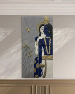 Abstract Radha Krishna 3D Elevation Sculpture Relief Mural Wall Art(7x3 5 Feet Abstract Radha Krishna 3d Elevation Sculpture Relief Mural Wall Art) -Artociti Sale Store abstract radha krishna 3d elevation sculpture relief mural wall art 325