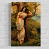 Ahalya By Raja Ravi Varma Famous Canvas Painting(Ahalya By Raja Ravi Varma Famous Canvas Painting) -Artociti Sale Store ahalya by raja ravi varma famous canvas painting 24x16 inches verma 870