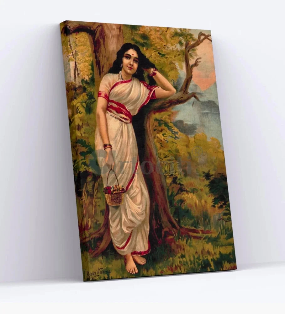 Ahalya By Raja Ravi Varma Famous Canvas Painting(Ahalya By Raja Ravi Varma Famous Canvas Painting) 6 Ahalya By Raja Ravi Varma Famous Canvas Painting(Ahalya By Raja Ravi Varma Famous Canvas Painting) - Image 4