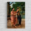 Arjuna Wooing Subhadra By Raja Ravi Varma Famous Canvas Painting(Arjuna Wooing Subhadra By Raja Ravi Varma Famous Canvas Painting) 1 Arjuna Wooing Subhadra By Raja Ravi Varma Famous Canvas Painting(Arjuna Wooing Subhadra By Raja Ravi Varma Famous Canvas Painting) -Artociti Sale Store arjuna wooing subhadra by raja ravi varma famous canvas painting 24x16 inches verma 404