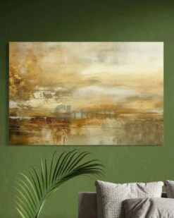 Autumn Reflection Is By Julia Purinton Modern Abstract Canvas Painting(Autumn Reflection Is By Julia Purinton Modern Abstract Canvas Painting)