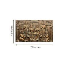Big Size Ram Darbar 3D Relief Mural Wall Art(3 5x6 Feet Ram Darbar 3d Relief Mural Wall Art Divine Grandeur Big Size Ram Darbar) -Artociti Sale Store big size ram darbar 3d relief mural wall art 375
