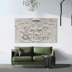 Big Size Ram Darbar 3D Relief Mural Wall Art(3 5x6 Feet Ram Darbar 3d Relief Mural Wall Art Divine Grandeur Big Size Ram Darbar) -Artociti Sale Store big size ram darbar 3d relief mural wall art 509