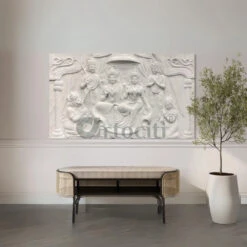 Big Size Ram Darbar 3D Relief Mural Wall Art(3 5x6 Feet Ram Darbar 3d Relief Mural Wall Art Divine Grandeur Big Size Ram Darbar) -Artociti Sale Store big size ram darbar 3d relief mural wall art 613