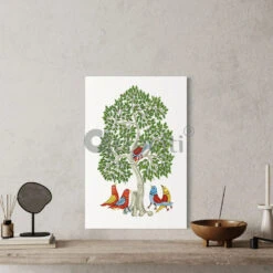 Birds Under The Tree Gond Art PrintVibrant Giclee Canvas(Avian Serenity Birds Under The Tree Gond Art Print Vibrant Giclee Canvas 24x16 30x20 Inches) 11 Birds Under The Tree Gond Art PrintVibrant Giclee Canvas(Avian Serenity Birds Under The Tree Gond Art Print Vibrant Giclee Canvas 24x16 30x20 Inches) -Artociti Sale Store birds under the tree gond art print vibrant giclee canvas 650