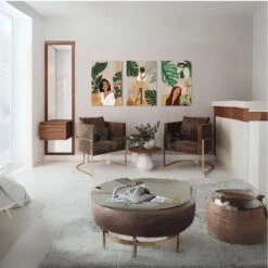 Boho Beauty 3 Ladies In Green Set Of 3 Canvas Prints(Boho Beauty 3 Ladies In Green Set Of 3 Canvas Prints) -Artociti Sale Store boho beauty 3 ladies in green set of canvas prints 185