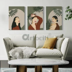 Boho Chic Trio: Set Of 3 Abstract Ladies Modern Art Canvas Prints(Boho Chic Trio Set Of 3 Abstract Ladies Modern Art Canvas Prints 24x16 30x20 Inches) 15 Boho Chic Trio: Set Of 3 Abstract Ladies Modern Art Canvas Prints(Boho Chic Trio Set Of 3 Abstract Ladies Modern Art Canvas Prints 24x16 30x20 Inches) -Artociti Sale Store boho chic trio set of 3 abstract ladies modern art canvas prints 18x12 inches 622