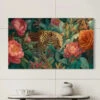 Bold Leopard In Bloom Modern Abstract Jungle Canvas Painting(Bold Leopard In Bloom Modern Abstract Jungle Canvas Painting) -Artociti Sale Store bold leopard in bloom modern abstract jungle canvas painting 271