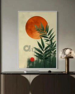 Botanical Abstract Sun Boho ChicCanvas Wall Painting(Boho Botanical Abstract Sun Canvas Wall Painting) -Artociti Sale Store botanical abstract sun boho chic canvas wall painting 30x20 inches 340