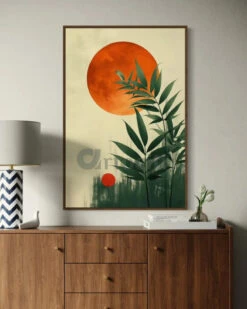 Botanical Abstract Sun Boho ChicCanvas Wall Painting(Boho Botanical Abstract Sun Canvas Wall Painting) -Artociti Sale Store botanical abstract sun boho chic canvas wall painting 550