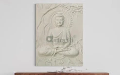Buddha Under Tree 3D Relief Mural(4x3 & 6x6 Feet)(Large Size Buddha Under Tree 3d Relief Mural In Bronze In Size 4x3 Feet Ready To Hang) -Artociti Sale Store buddha under tree 3d relief mural 4x3 6x6 feet 741