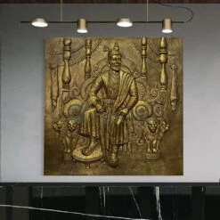Chattrapati Shivaji Maharaj 3D Relief Mural (6x6 Feet)(6x6 Feet Chattrapati Shivaji Maharaj 3d Relief Mural Wall Art Royal Resin Elegance) -Artociti Sale Store chattrapati shivaji maharaj 3d relief mural 6x6 feet 332