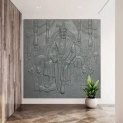 Chattrapati Shivaji Maharaj 3D Relief Mural (6x6 Feet)(6x6 Feet Chattrapati Shivaji Maharaj 3d Relief Mural Wall Art Royal Resin Elegance) -Artociti Sale Store chattrapati shivaji maharaj 3d relief mural 6x6 feet 856