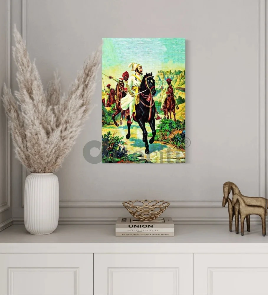 Chattrapati Shivaji Maharaj By Raja Ravi Varma Famous Canvas Painting(Chattrapati Shivaji Maharaj By Raja Ravi Varma Famous Canvas Painting) 4 Chattrapati Shivaji Maharaj By Raja Ravi Varma Famous Canvas Painting(Chattrapati Shivaji Maharaj By Raja Ravi Varma Famous Canvas Painting) - Image 2