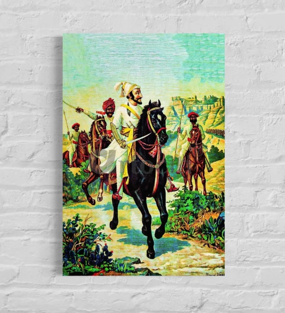 Chattrapati Shivaji Maharaj By Raja Ravi Varma Famous Canvas Painting(Chattrapati Shivaji Maharaj By Raja Ravi Varma Famous Canvas Painting) 3 Chattrapati Shivaji Maharaj By Raja Ravi Varma Famous Canvas Painting(Chattrapati Shivaji Maharaj By Raja Ravi Varma Famous Canvas Painting)