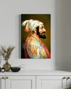 Chattrapati Shivaji Maharaj Indian Ethnic Canvas Giclee Print(Chattrapati Shivaji Maharaj Indian Ethnic Canvas Giclee Print) -Artociti Sale Store chattrapati shivaji maharaj indian ethnic canvas giclee print 18x12 inch 259