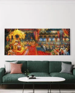 Chhatrapati Shivaji Maharaj Rajyaabhishiek Canvas Giclee Print Wall Art(Chhatrapati Shivaji Maharaj Rajyaabhishiekcoronation Canvas Giclee Print High Quality Wall Art Ready To Hang)