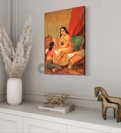 Chitralekha By Raja Ravi Varma Famous Canvas Painting(Chitralekha By Raja Ravi Varma Famous Canvas Painting) -Artociti Sale Store chitralekha by raja ravi varma famous canvas painting verma 945