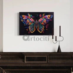 Colorful Butterfly Modern Abstract Canvas Giclee Print(Colorful Butterfly Modern Abstract Canvas Giclee Print) -Artociti Sale Store colorful butterfly modern abstract canvas giclee print 30x20 inches 603