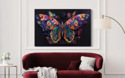 Colorful Butterfly Modern Abstract Canvas Giclee Print(Colorful Butterfly Modern Abstract Canvas Giclee Print)